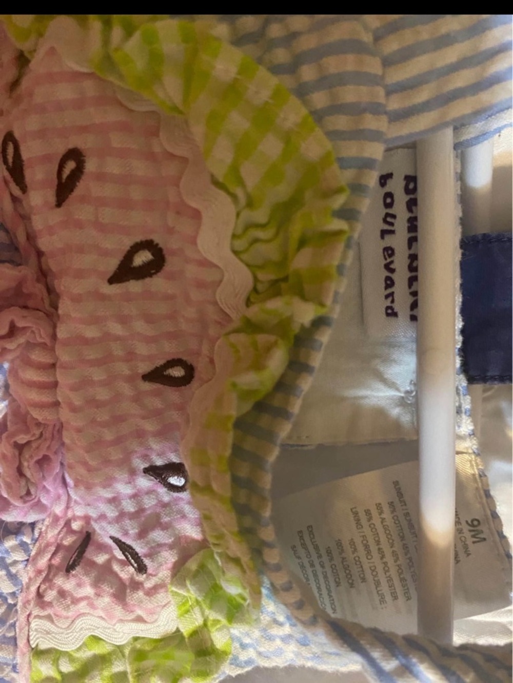 Blueberi Blvd Watermelon Bubble Romper - Picture 9 of 9